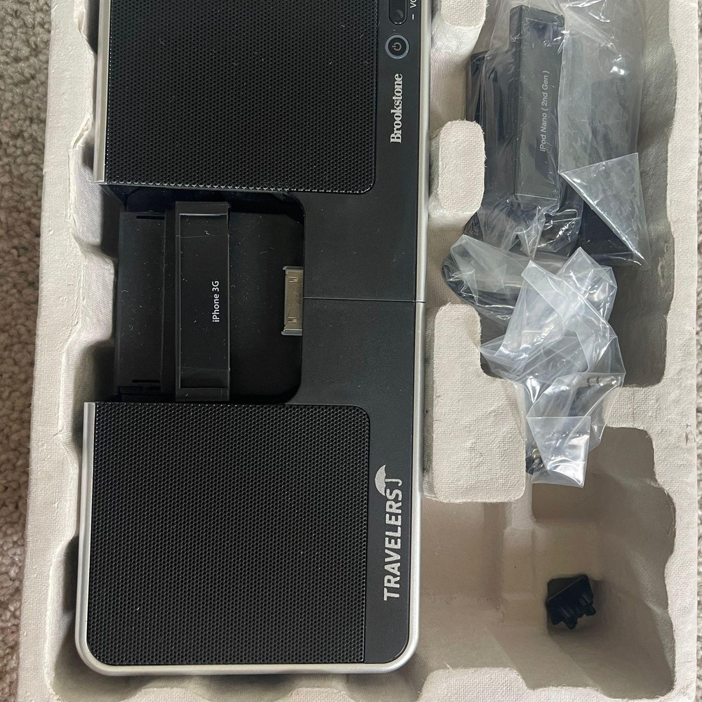Brookstone iDesign Flip‎ Speaker Dock for iPod iPhone 3G AC Adapter Included